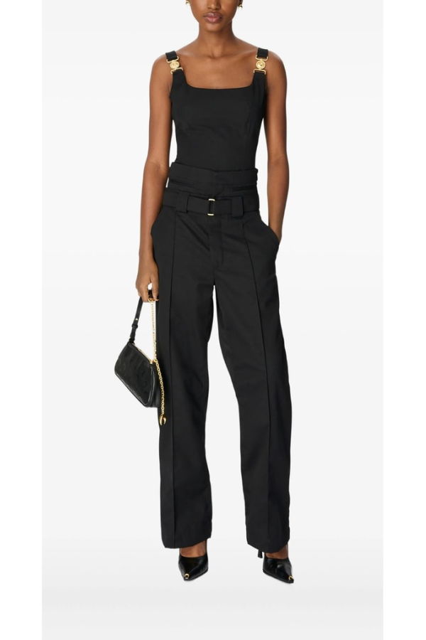 MARINE SERRE Top Tank Top - Black