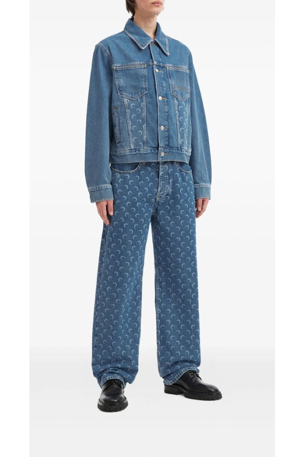 MARINE SERRE Outerwear Jacket - Blue