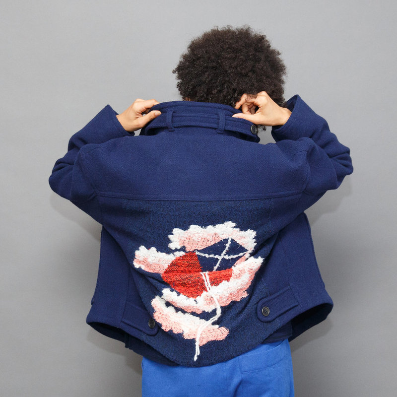 UNISEX Henrik Vibskov Vladi Jacket - Blue Wool | Garmentory