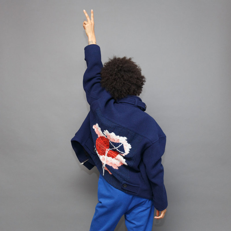 UNISEX Henrik Vibskov Vladi Jacket - Blue Wool | Garmentory
