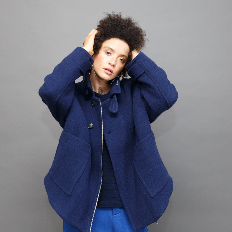 UNISEX Henrik Vibskov Vladi Jacket - Blue Wool | Garmentory