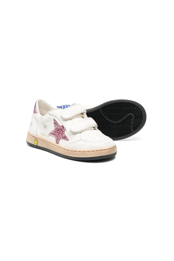 KIDS Golden Goose Shoe Shoes - White/Pink