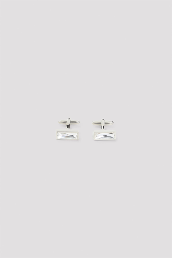 Lanvin Cubic Strass Cufflinks - Silver