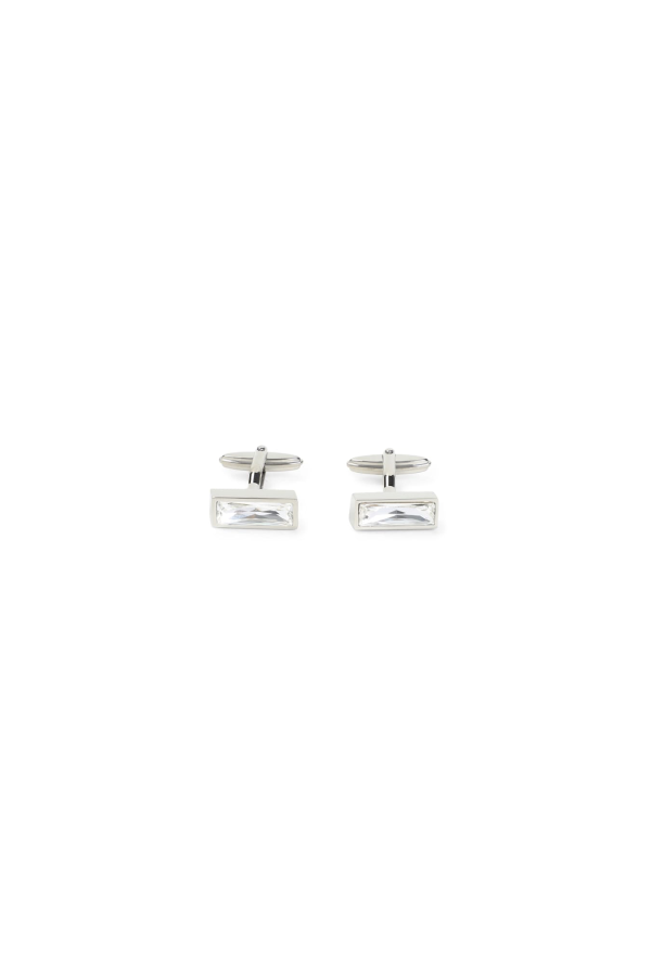Lanvin Cubic Strass Cufflinks - Silver