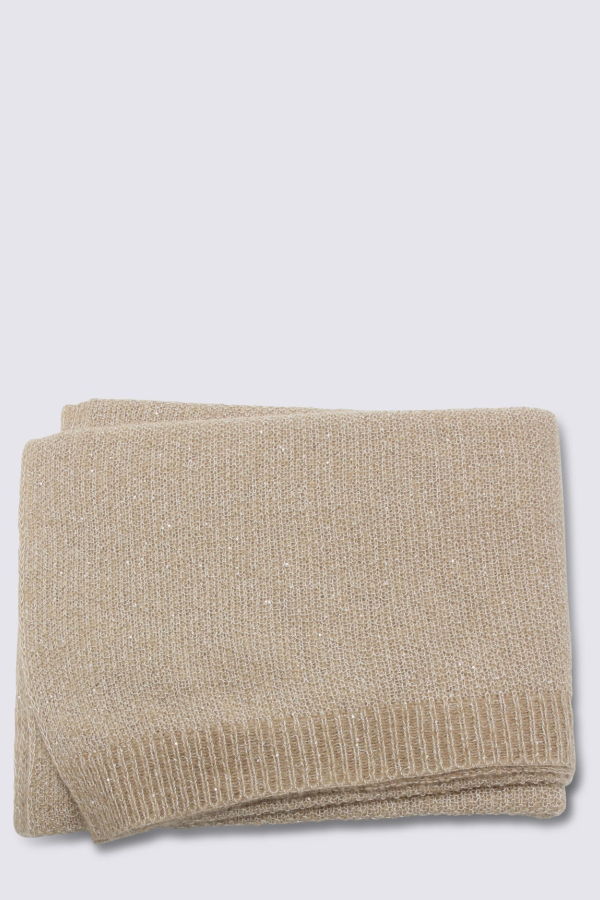 Fabiana Filippi Wool Blend Scarf - Beige