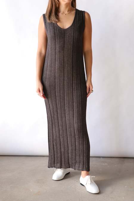 Lauren Manoogian Wide V Neck Dress - Hessian | Garmentory