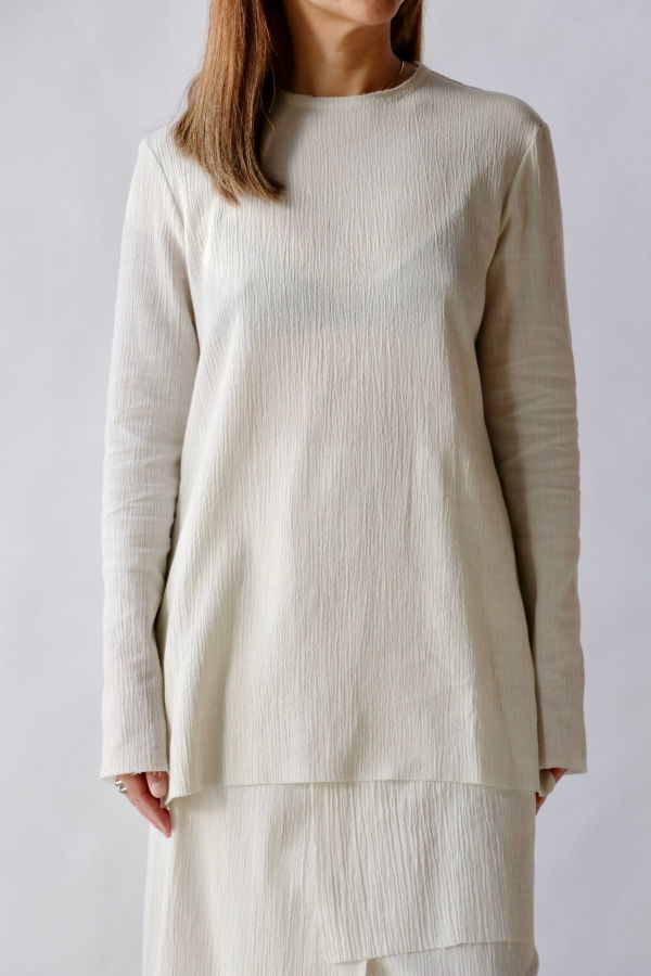 Lauren Manoogian Raw Apron Top - Chalk