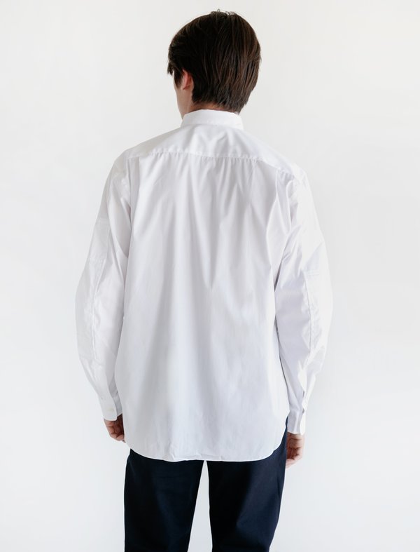 Comme des Garons Shirt Panelled Sleeve - White 