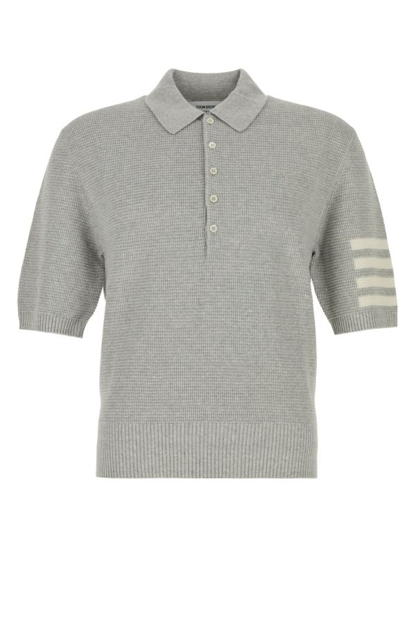 Thom Browne Textured Stitchrelaxed Fit Sspolo In L - Men
