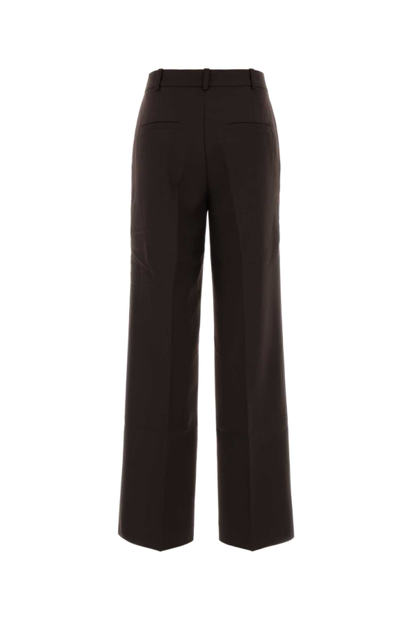 Anine Bing Chocolate Polyester Blend Palazzo Pants