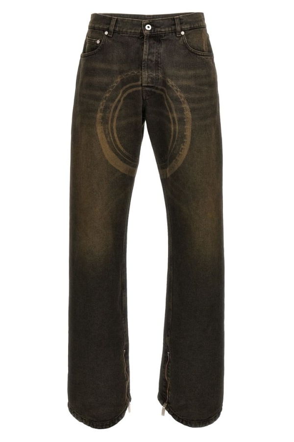 Off-White Relax Round Jeans - Gray