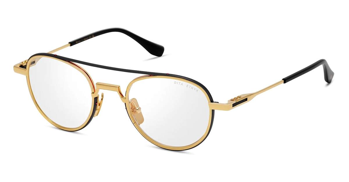 DITA Ethyx Rx Sunglasses - Black Iron/Yellow Gold - Image 2 of 3