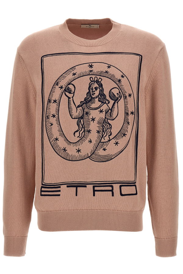 Etro Logo Embroidery Sweater - Pink