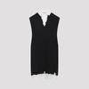 MM6 Maison Margiela Cotton Mini Dress - Black - Thumbnail 1