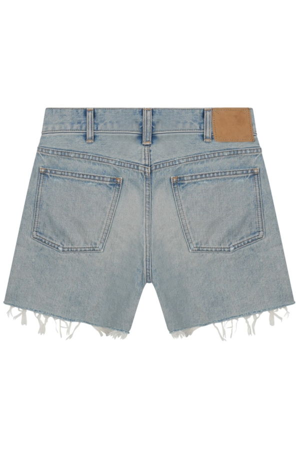 Celine Shorts With Logo Embroidery Shorts - Denim
