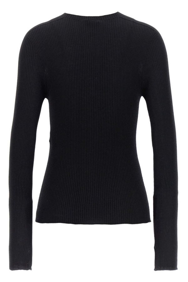 Lanvin Ribbed Sweater - Black