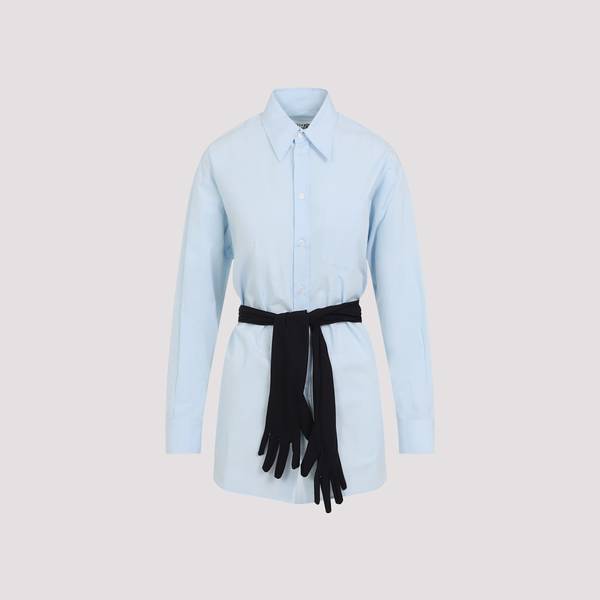 MM6 Maison Margiela Cotton Shirt - Light Blue
