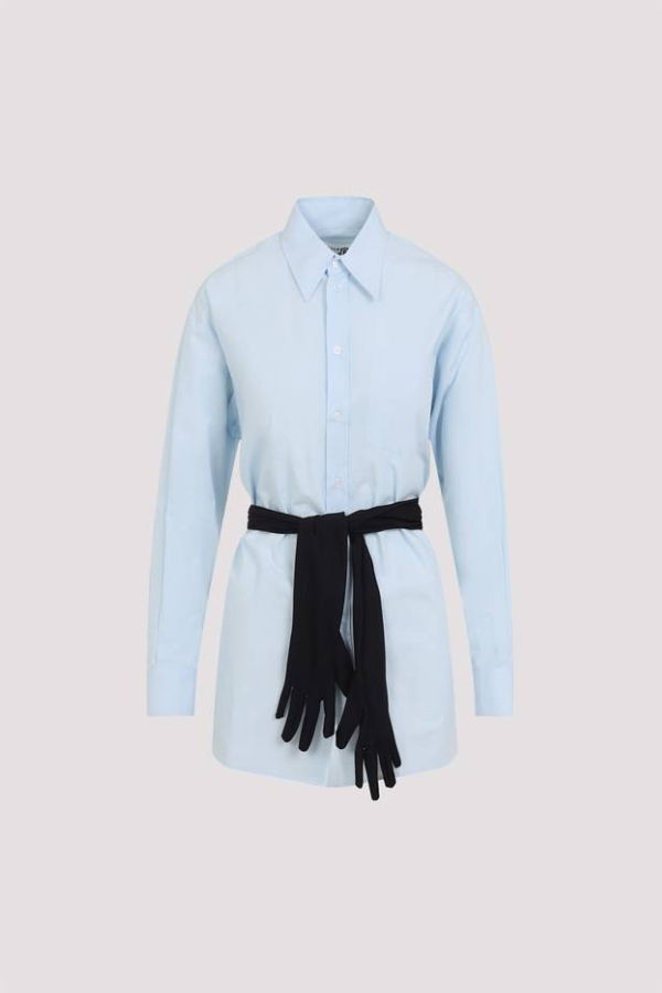 MM6 Maison Margiela Cotton Shirt - Light Blue