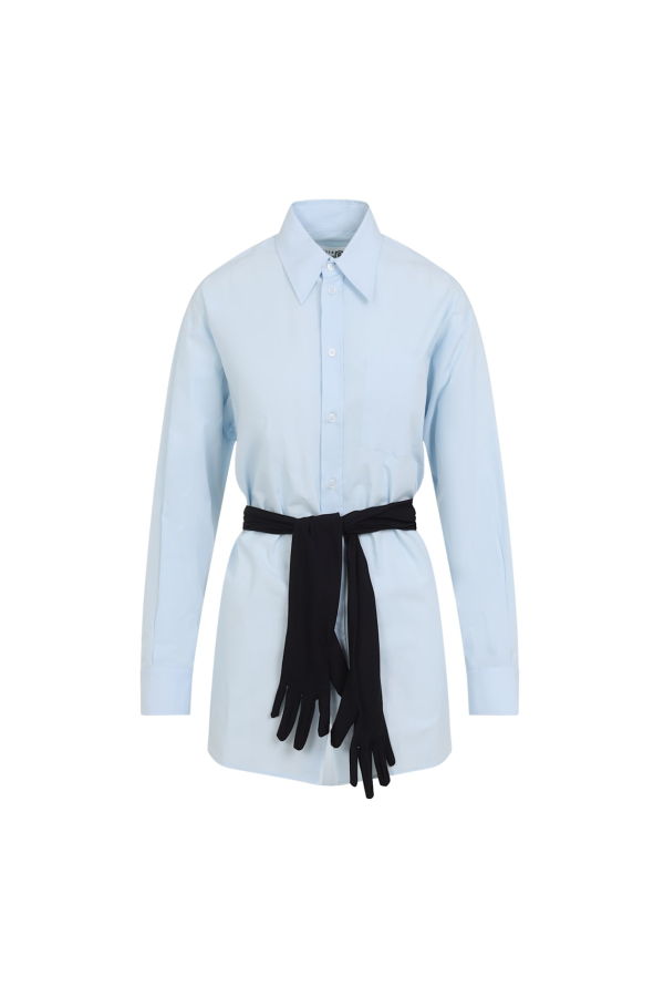 MM6 Maison Margiela Cotton Shirt - Light Blue