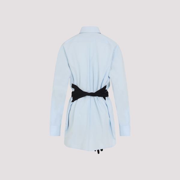 MM6 Maison Margiela Cotton Shirt - Light Blue