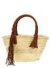Alanui Icon Palm Leaf Tote Bag - Brown - Thumbnail 1