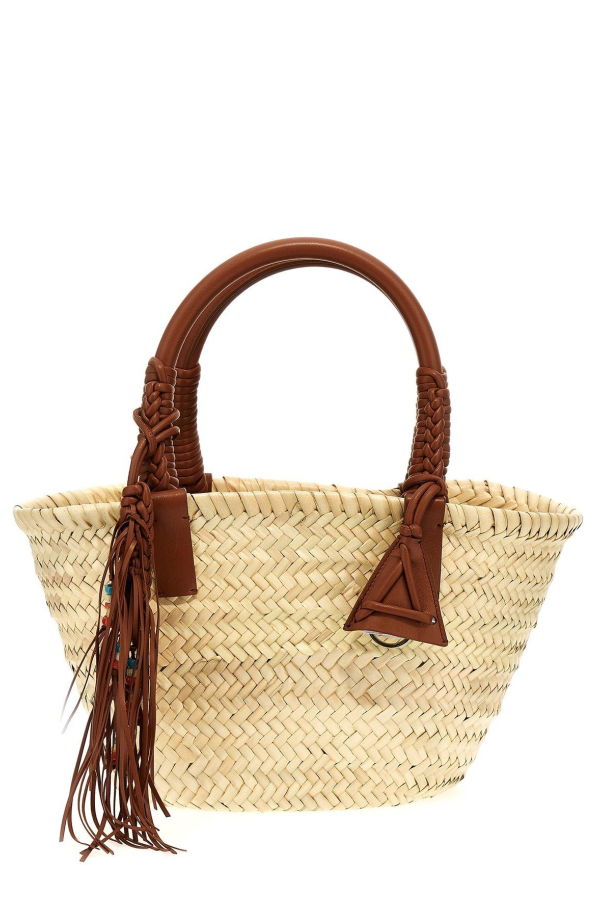 Alanui Icon Palm Leaf Tote Bag - Brown