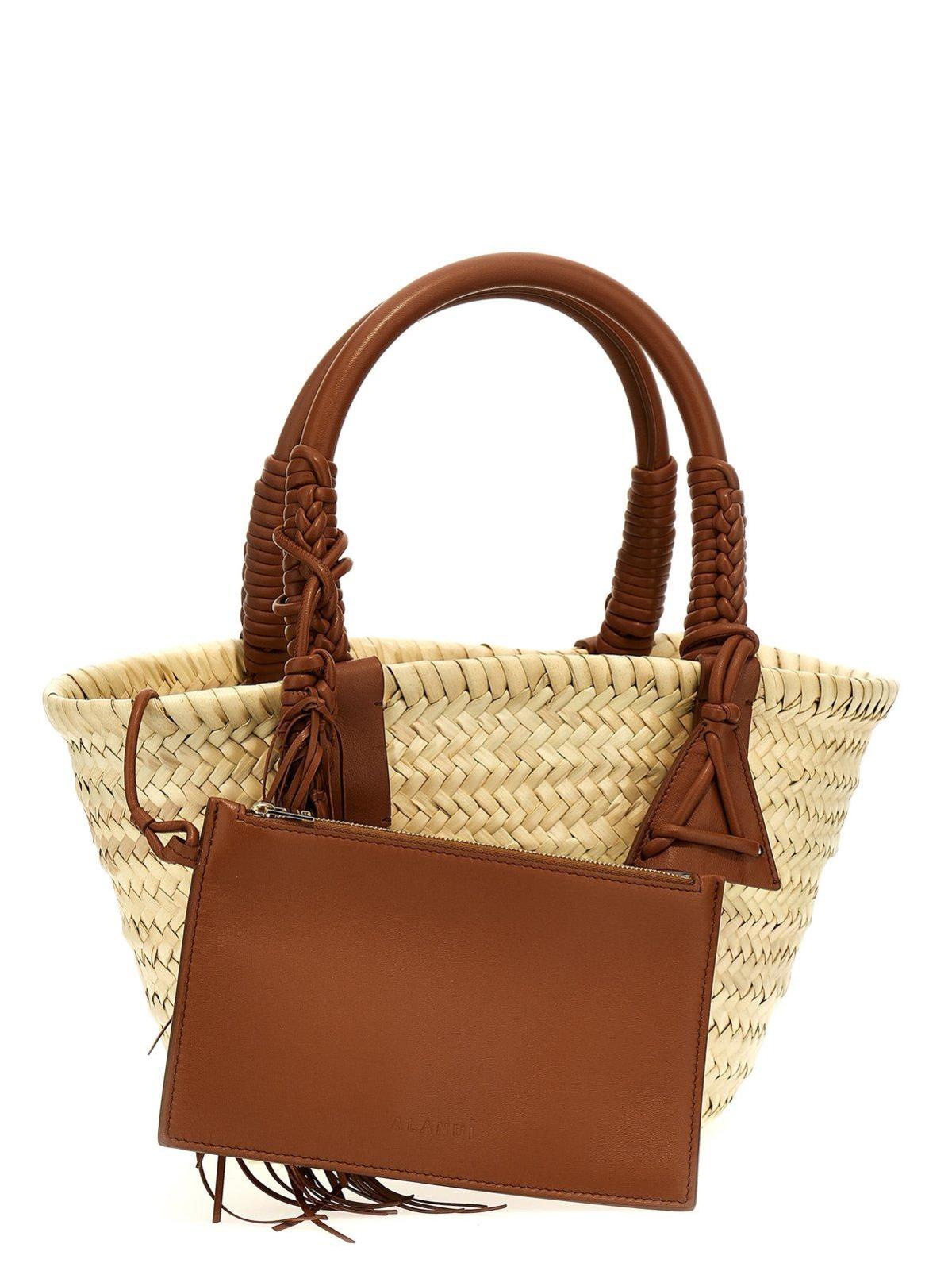 Alanui Icon Palm Leaf Tote Bag - Brown - Image 3 of 4