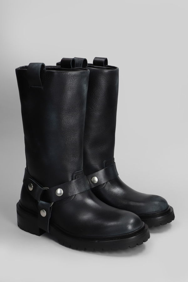 Golden Goose Kurt Low Heels Ankle Boots - Black