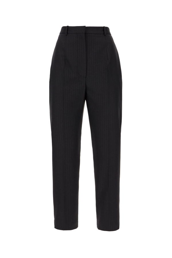 Alexander McQueen Pinstripe Pants - Gray
