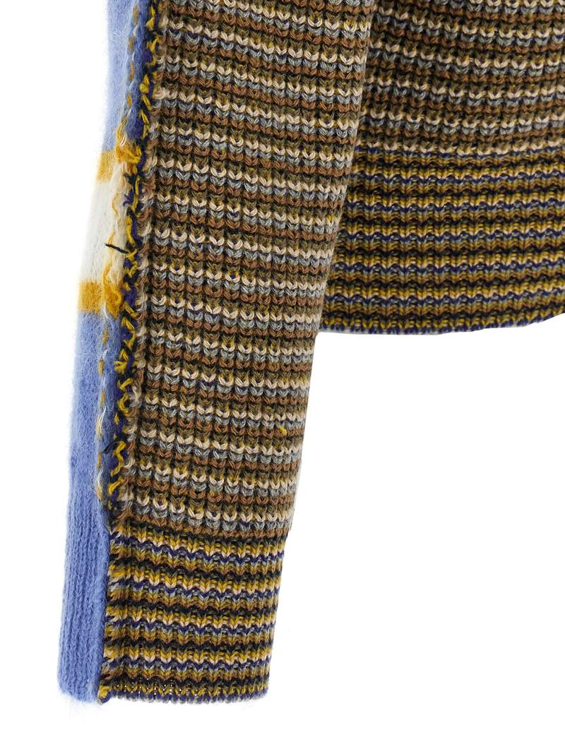 Marni Contrast Back Sweater Sweater - Blue Lilac