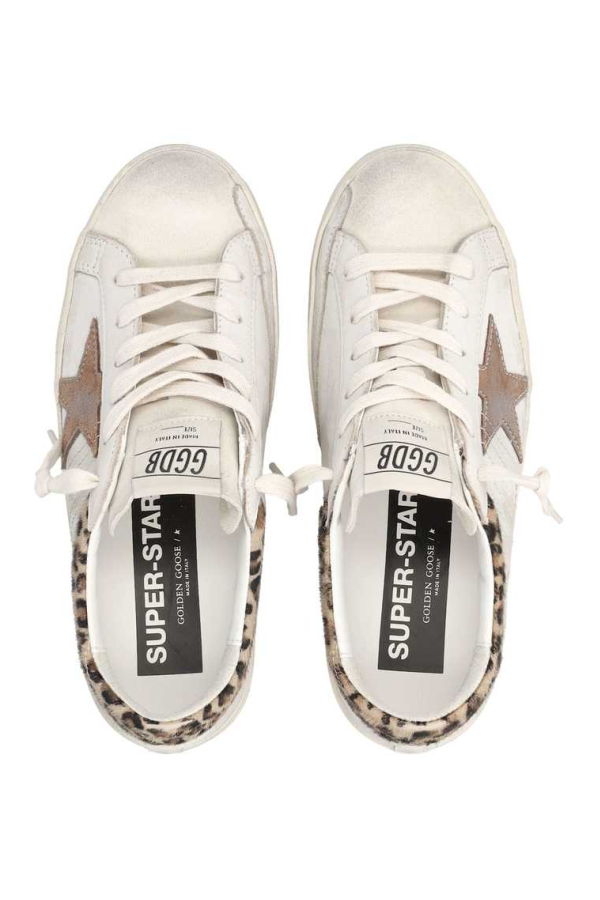 Golden Goose Super-Star Leo Sneakers - White Leo