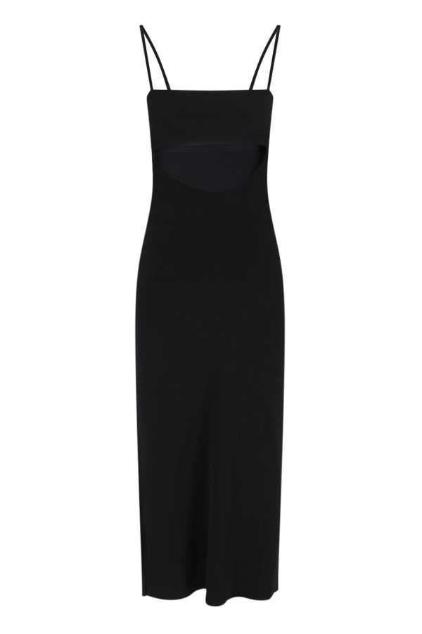 ALEXANDER WANG Logo Midi Dress - Black