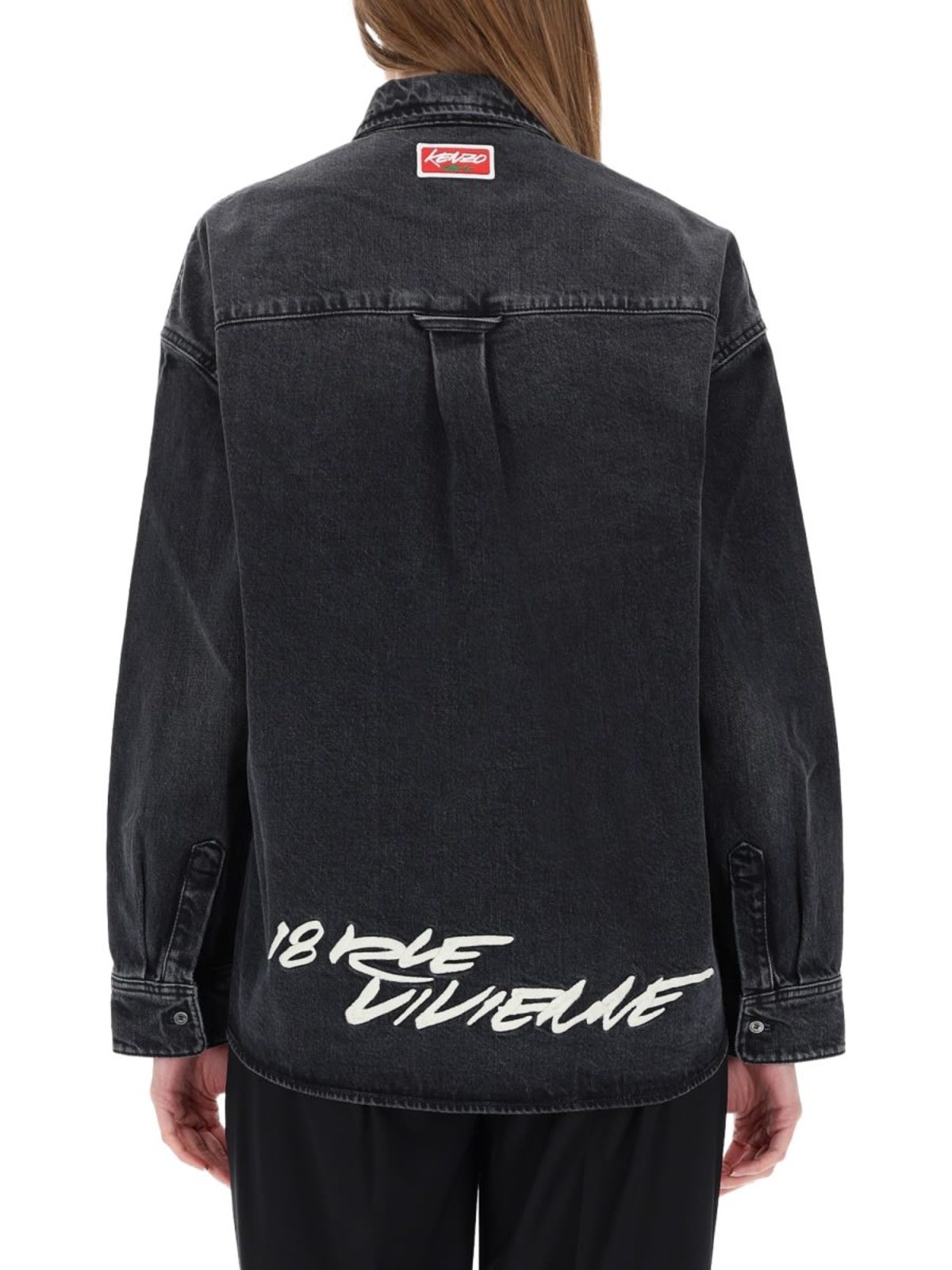 Kenzo Workwear Shirt with Kenzo x Futura 2000 Embroidery - Image 3 of 4