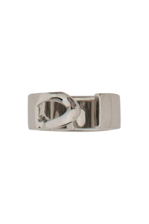 MM6 Maison Margiela Minimal Numeric Band Ring - Silver