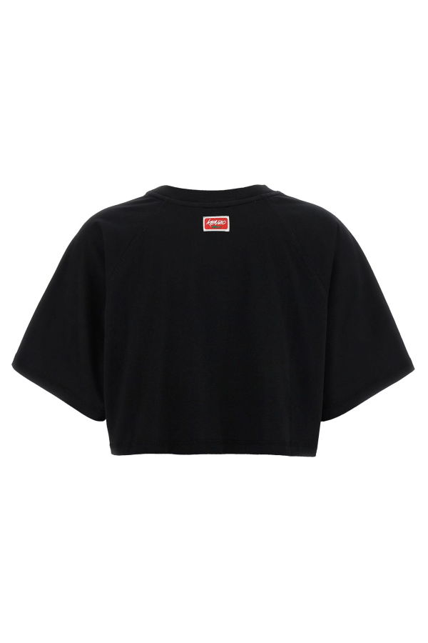 Kenzo Futura Cropped T-Shirt - Black