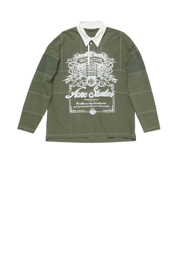 Acne Studios Acne Sweaters Polo Shirt - Vintage Green