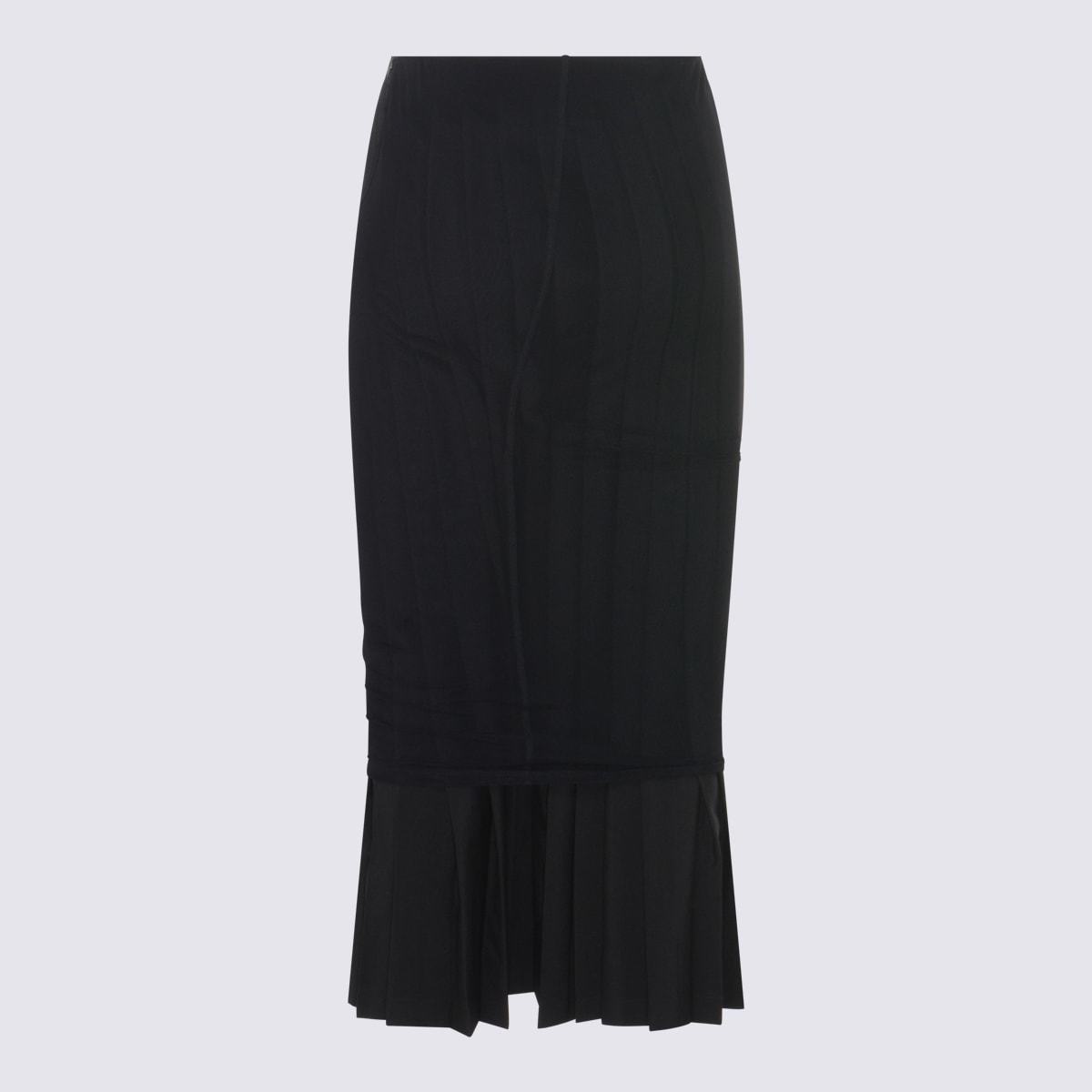 MM6 Maison Margiela Wool Skirt - Black - Image 2 of 3