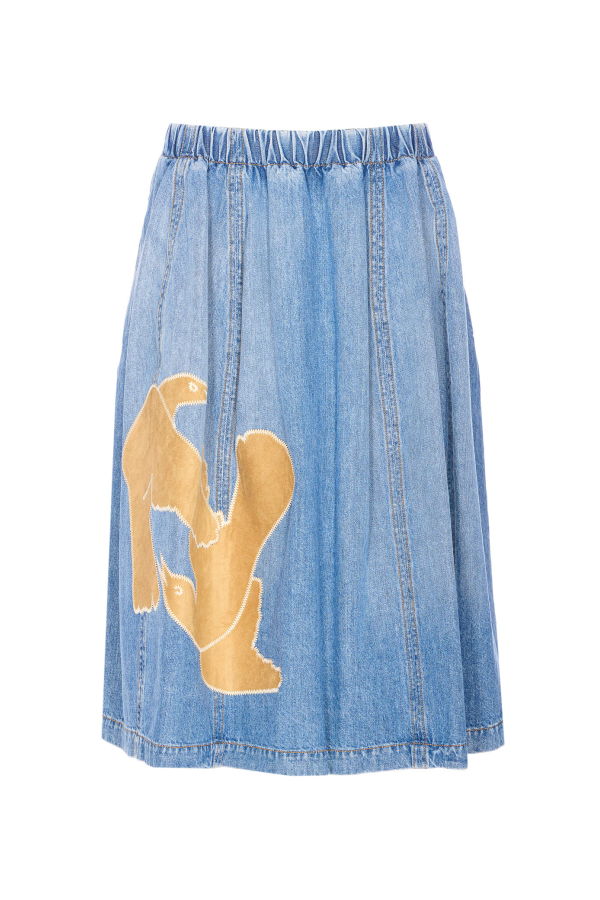 Marni Midi Denim Skirt - Blue
