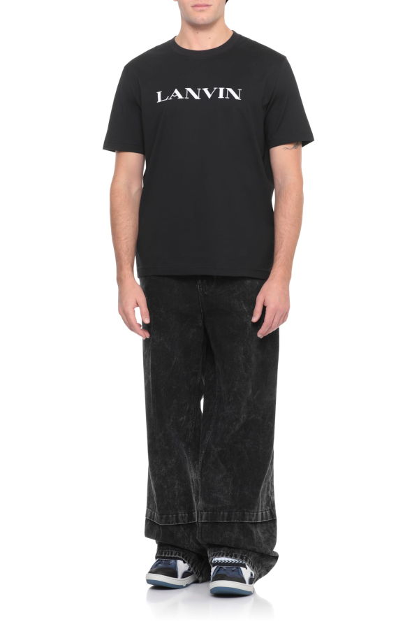 Lanvin Black Cotton T-Shirt
