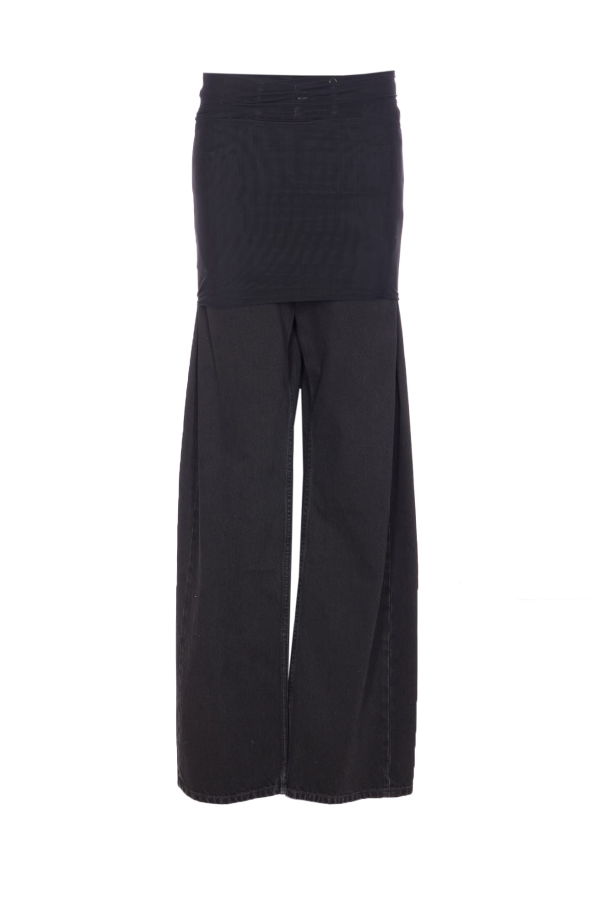 MM6 Maison Margiela Overlay Jeans - Black