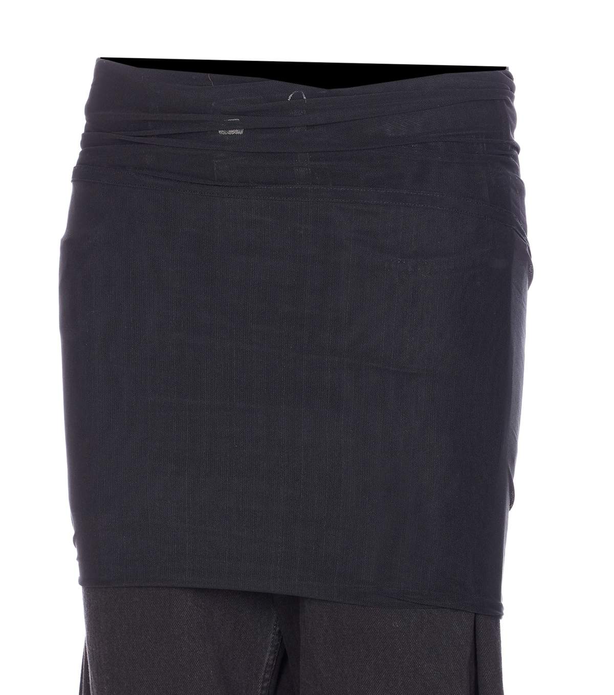 MM6 Maison Margiela Overlay Jeans - Black - Image 3 of 4