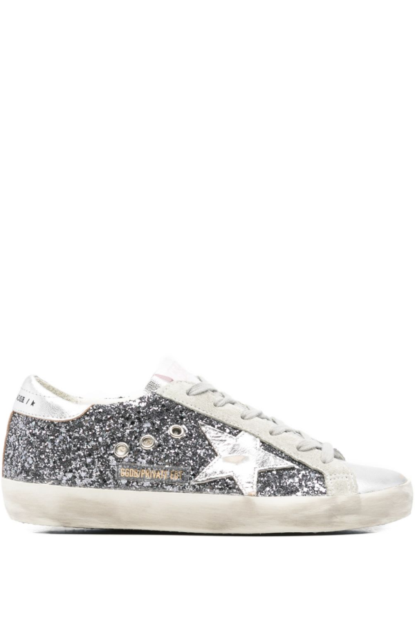 Golden Goose Super-Star Leather Sneakers - Gray