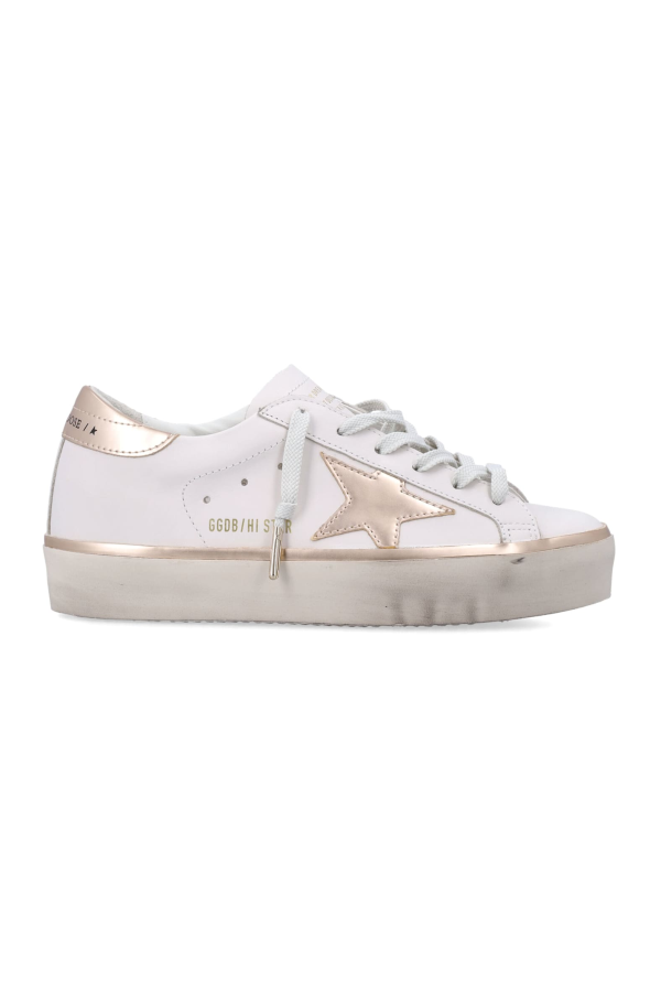 Golden Goose Hi Star Sneakers - White Taupe Gold