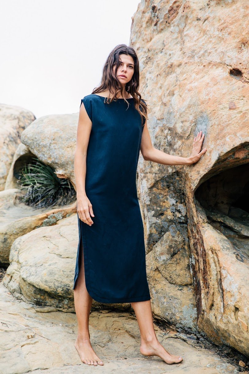 Ozma of California Baja Dress - Silk Noil | Garmentory