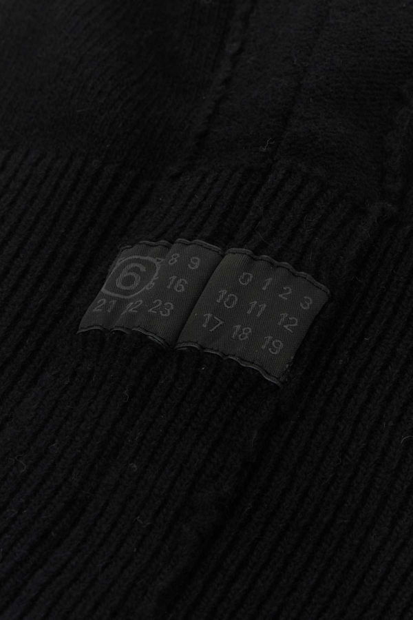 MM6 Maison Margiela Wool Blend Balaclava - Black