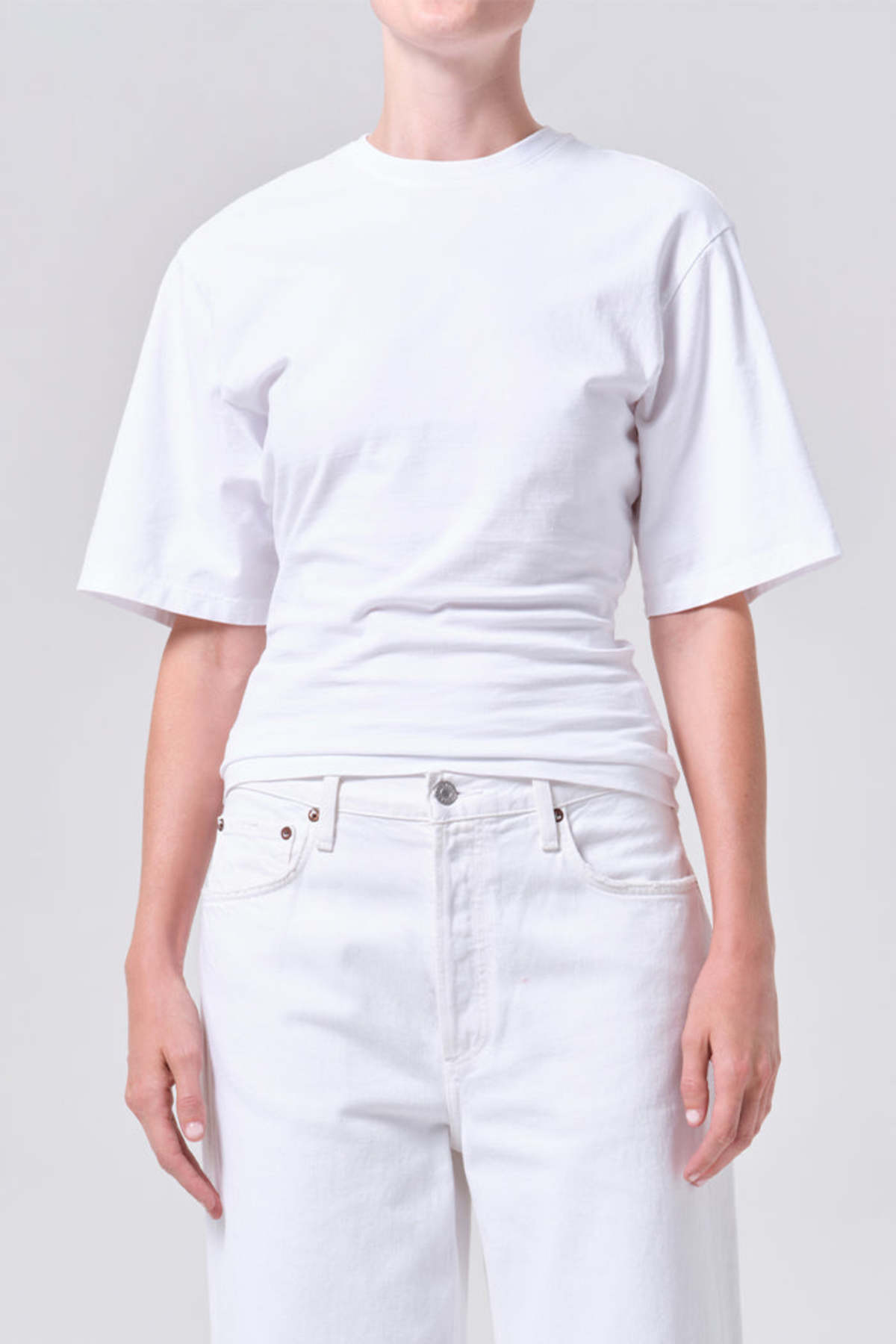 AGOLDE Storey Tee - White - Image 1 of 6