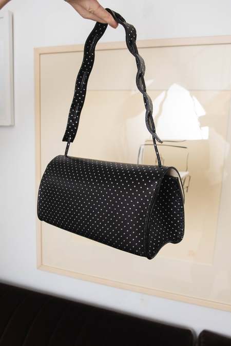 Maryam Nassir Zadeh Scribble Pouch - Olive Brown | Garmentory display picture 2