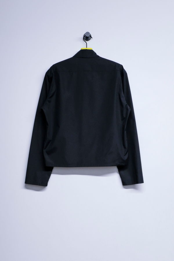 Rier Black Popeline Cotton Mini Shirt