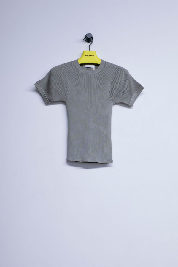 Rier Fog Silk Fine Rib Tee