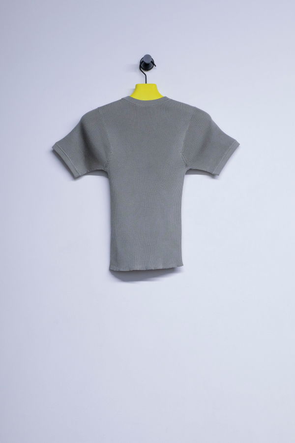 Rier Fog Silk Fine Rib Tee